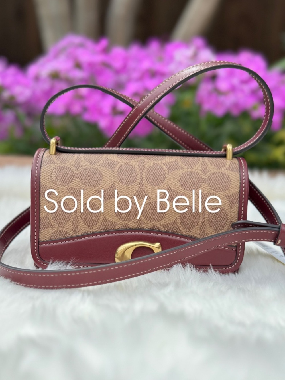 NWT Coach Bandit Crossbody In Colorblock Signature Canvas Purse